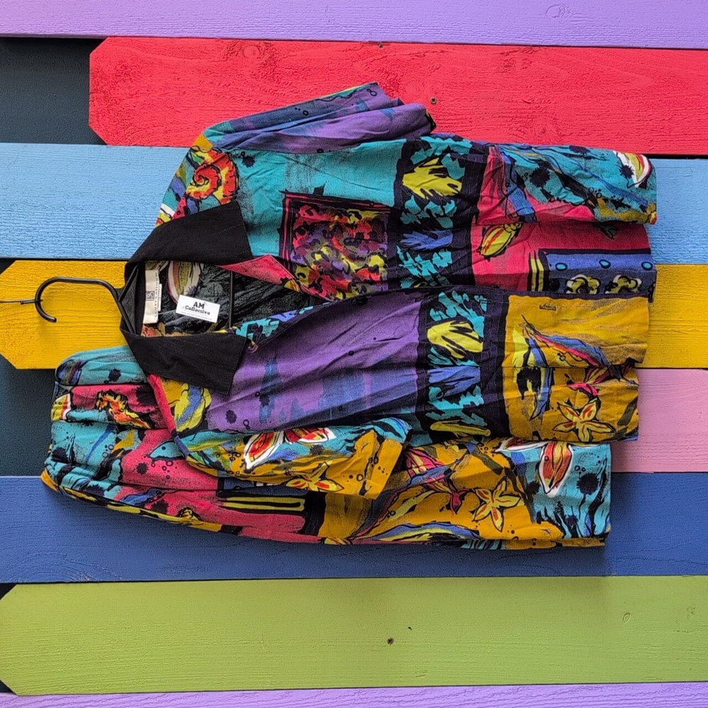 Vintage 90s Midi Skirt Set